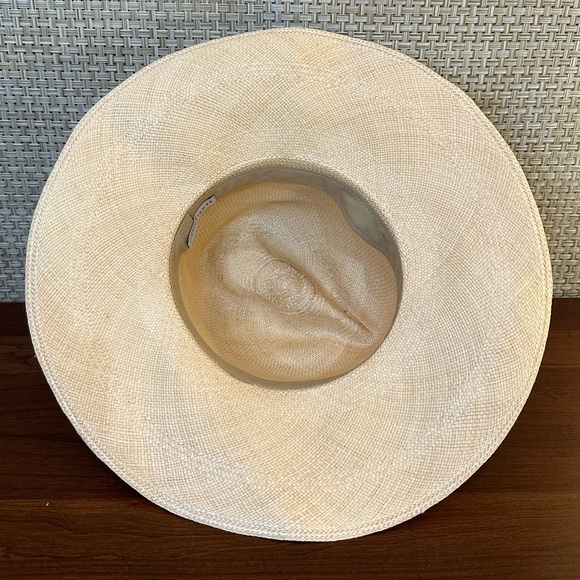 🌟2xHP🌟Sensi Studio Wide Brim Panama Hat Ecuadorian Straw Neon Orange Fuchsia - Picture 9 of 13